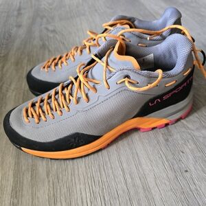 La Sportiva Gray and Orange Trail Shoes